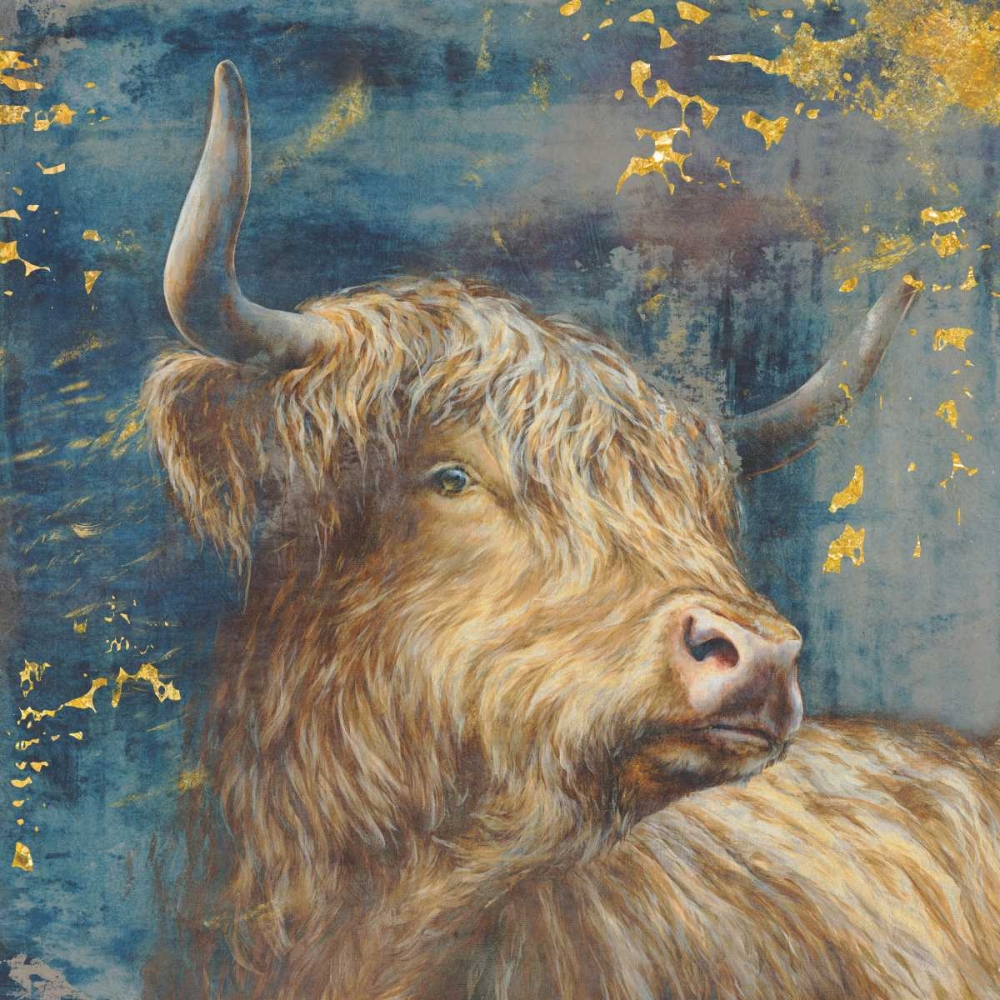 Highland Bull art print by Dina Peregojina for $57.95 CAD