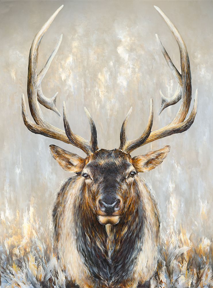 Imperial Bull Elk art print by Dina Perejogina for $57.95 CAD