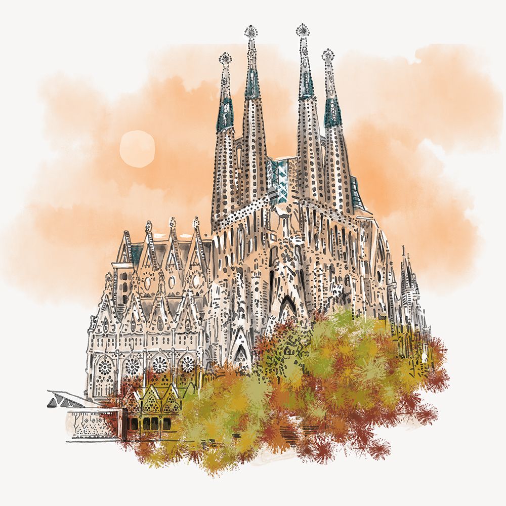 Basilica De La Sagrada Familia art print by Michael Cheung for $57.95 CAD