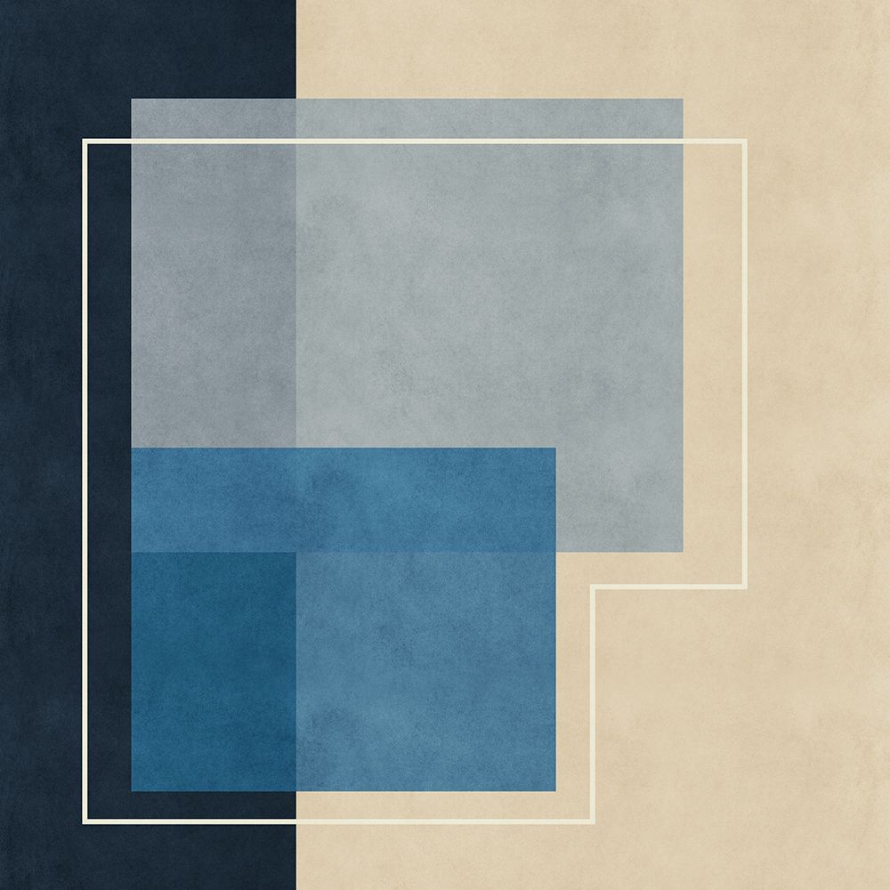 Blue Squares art print by Sarah Leonard for $57.95 CAD