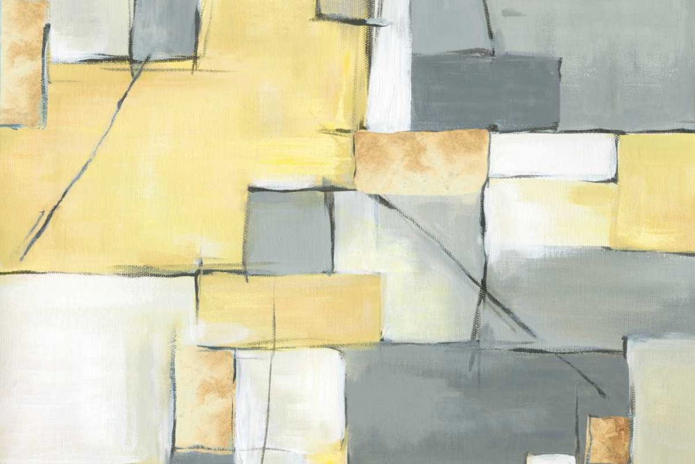 Golden Abstract III art print by Eva Watts for $57.95 CAD