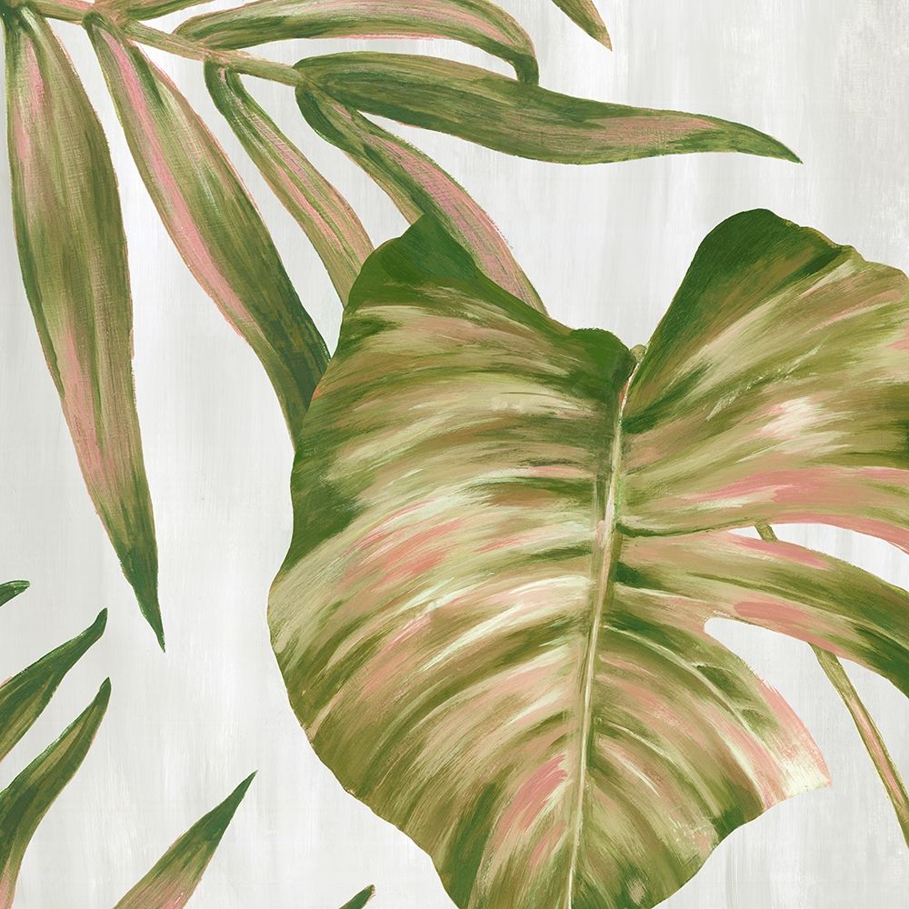 Pink Leaves I art print by Eva Watts for $57.95 CAD