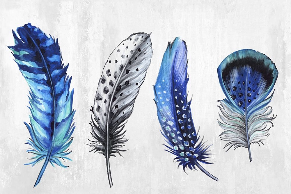 Feather Line up art print by Eva Watts for $57.95 CAD