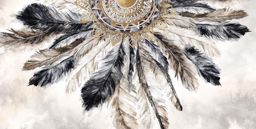 Necklace of Feathers I  art print by Eva Watts for $57.95 CAD