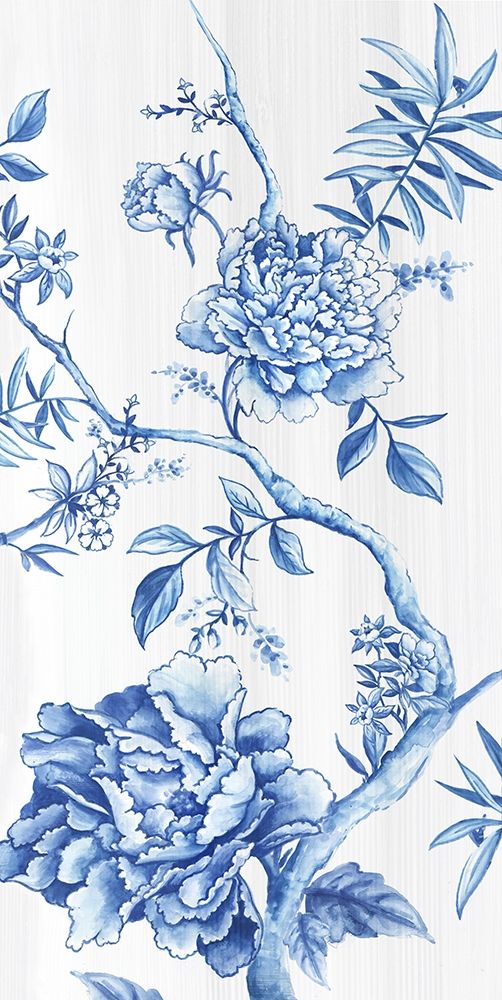 Oriental Blooms II  art print by Eva Watts for $57.95 CAD