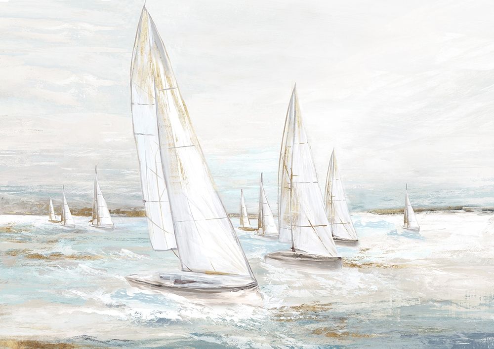 Windswept Sails I art print by Eva Watts for $57.95 CAD