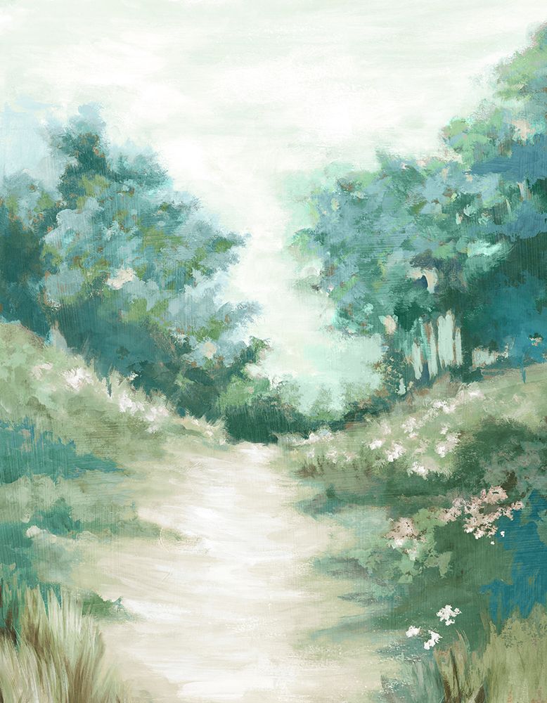 Peaceful Path Blue Version art print by Eva Watts for $57.95 CAD