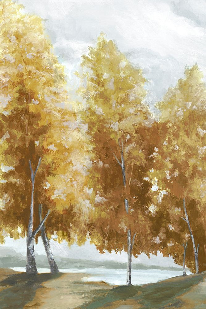 Fall Coloured Trees  art print by Eva Watts for $57.95 CAD