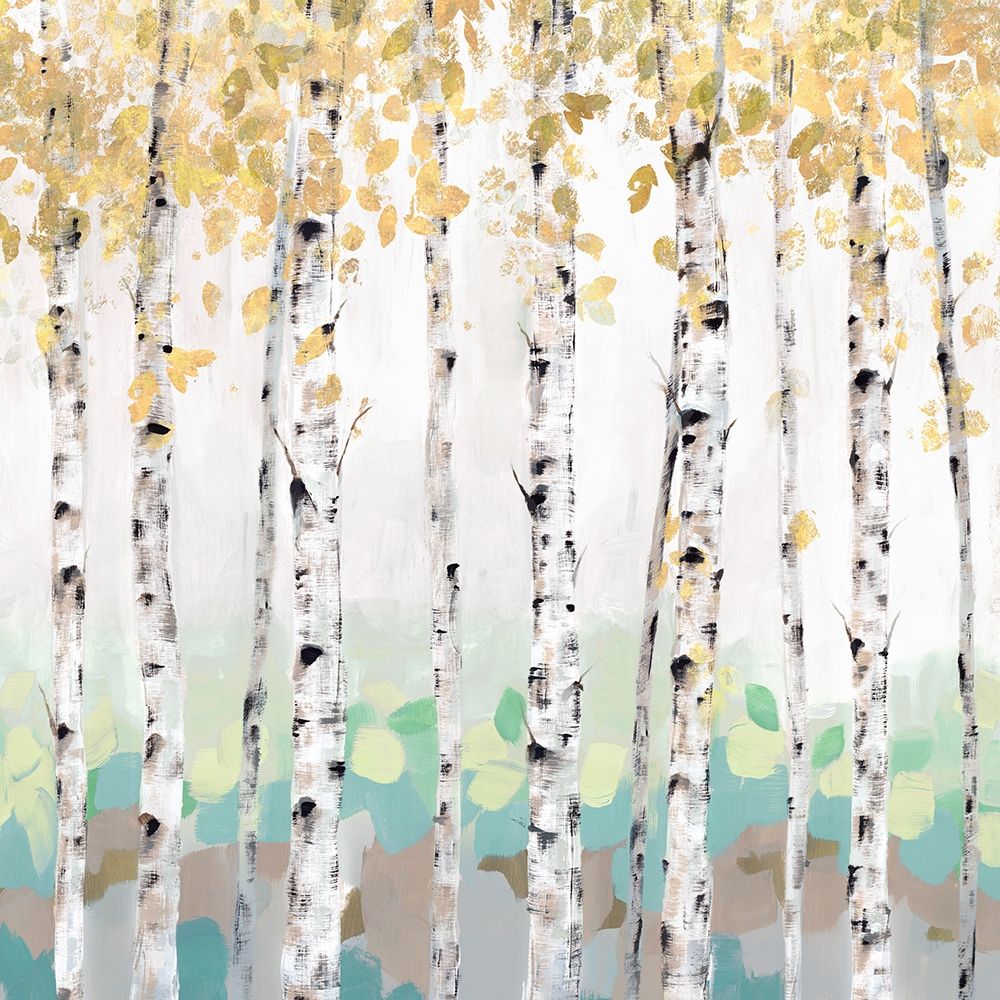 Golden Treescape art print by Isabelle Z for $57.95 CAD