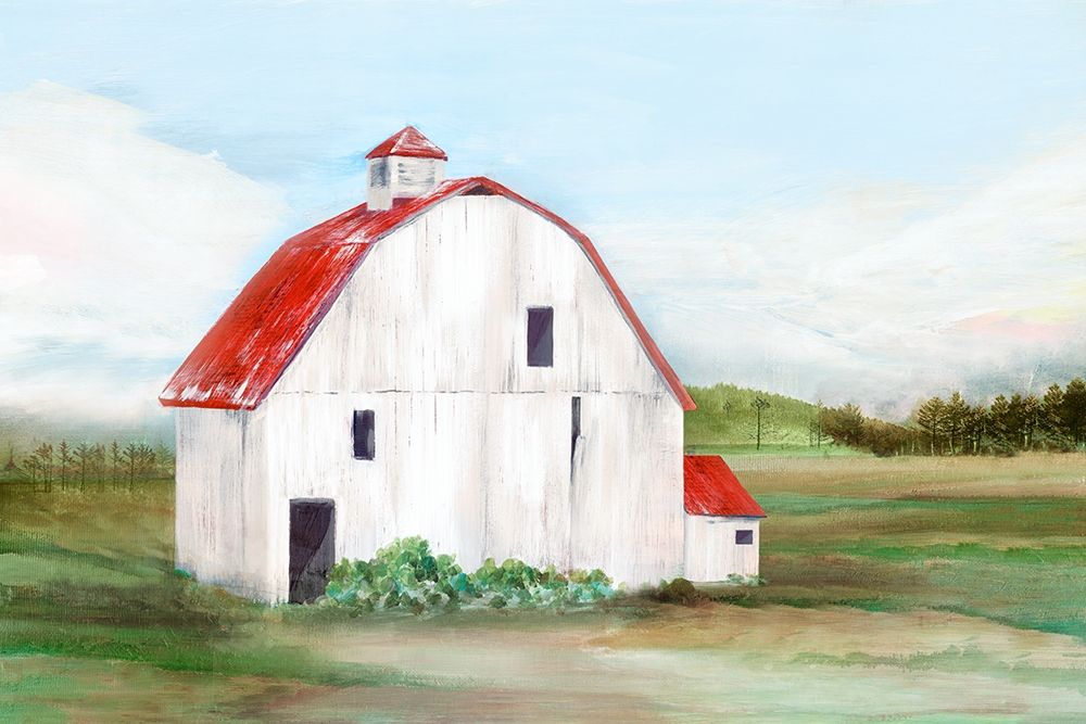Red Barn I art print by Isabelle Z for $57.95 CAD