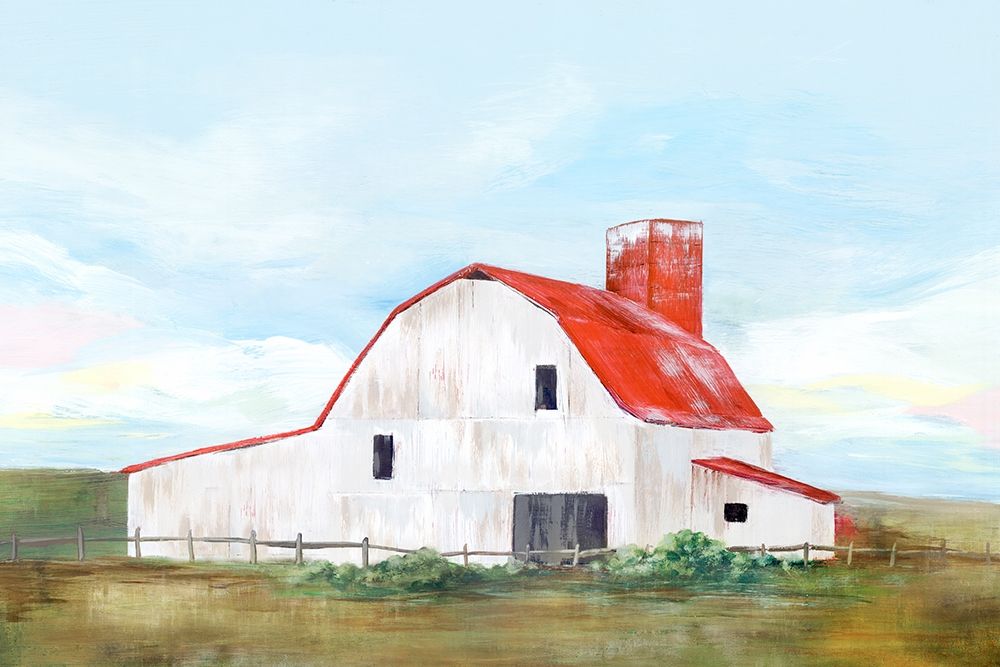 Red Barn II art print by Isabelle Z for $57.95 CAD