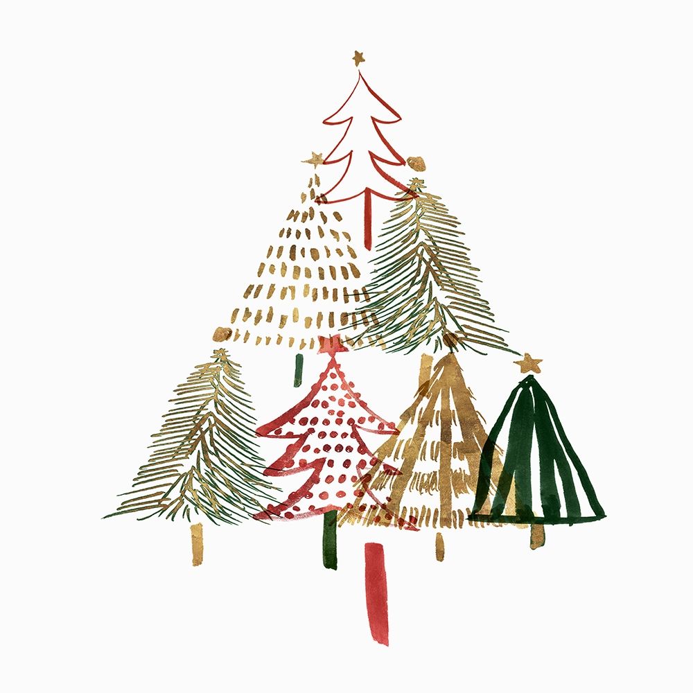 Pine Trees I  art print by Isabelle Z for $57.95 CAD