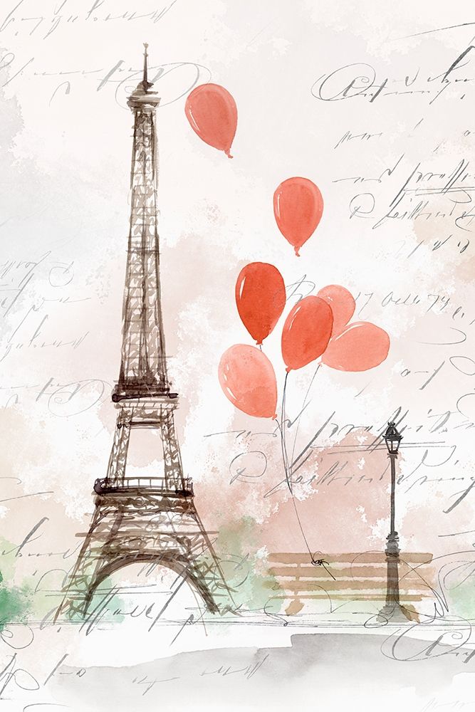 Balloons in Paris  art print by Isabelle Z for $57.95 CAD
