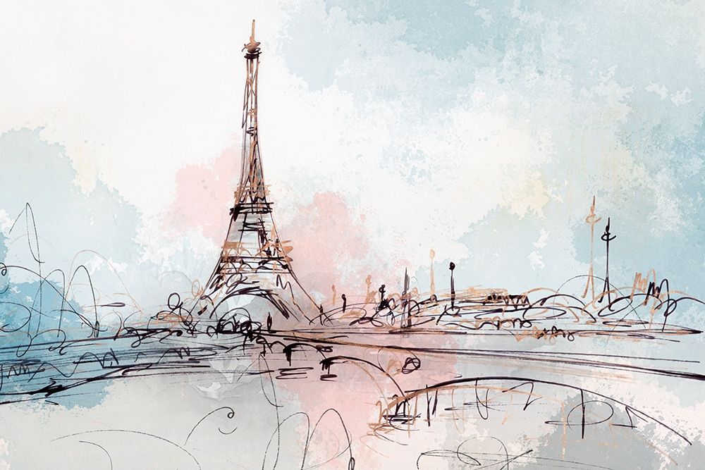 Blushing Paris  art print by Isabelle Z for $57.95 CAD