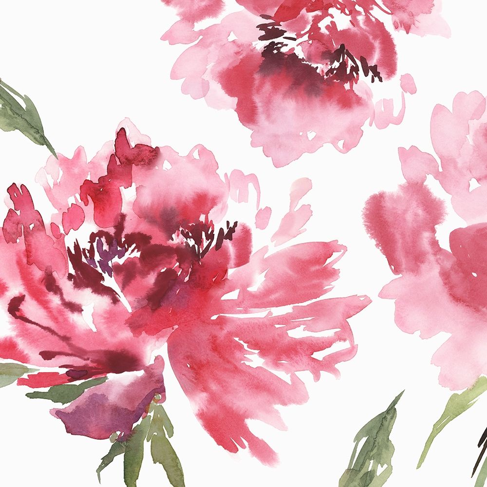 Crimson Blossoms II  art print by Isabelle Z for $57.95 CAD