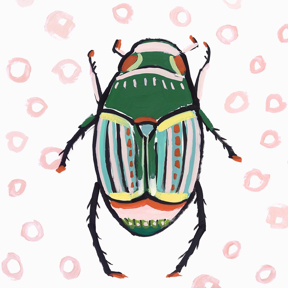 Emerald Beetle  art print by Isabelle Z for $57.95 CAD