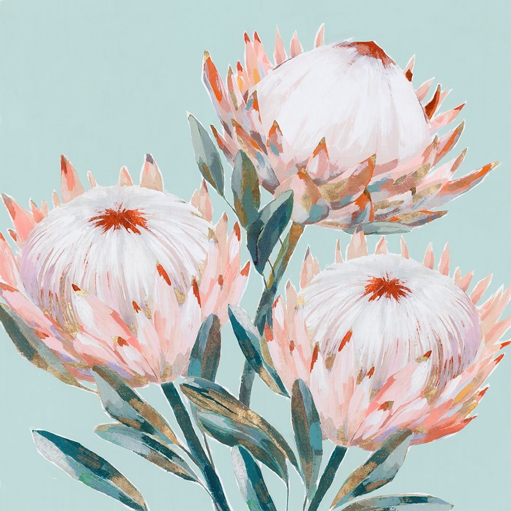 King Protea II Mint Version  art print by Isabelle Z for $57.95 CAD
