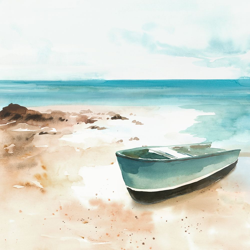Little boat on the Shore I art print by Isabelle Z for $57.95 CAD
