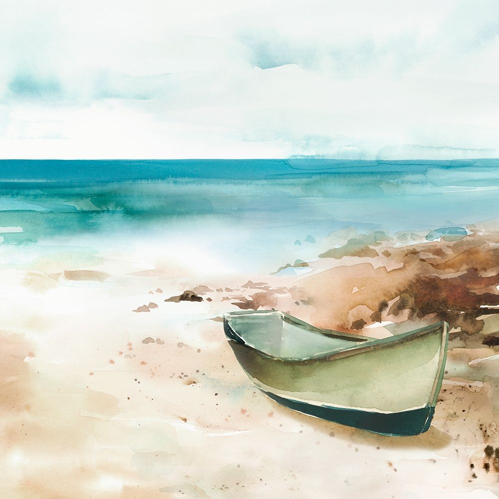 Little boat on the Shore II art print by Isabelle Z for $57.95 CAD