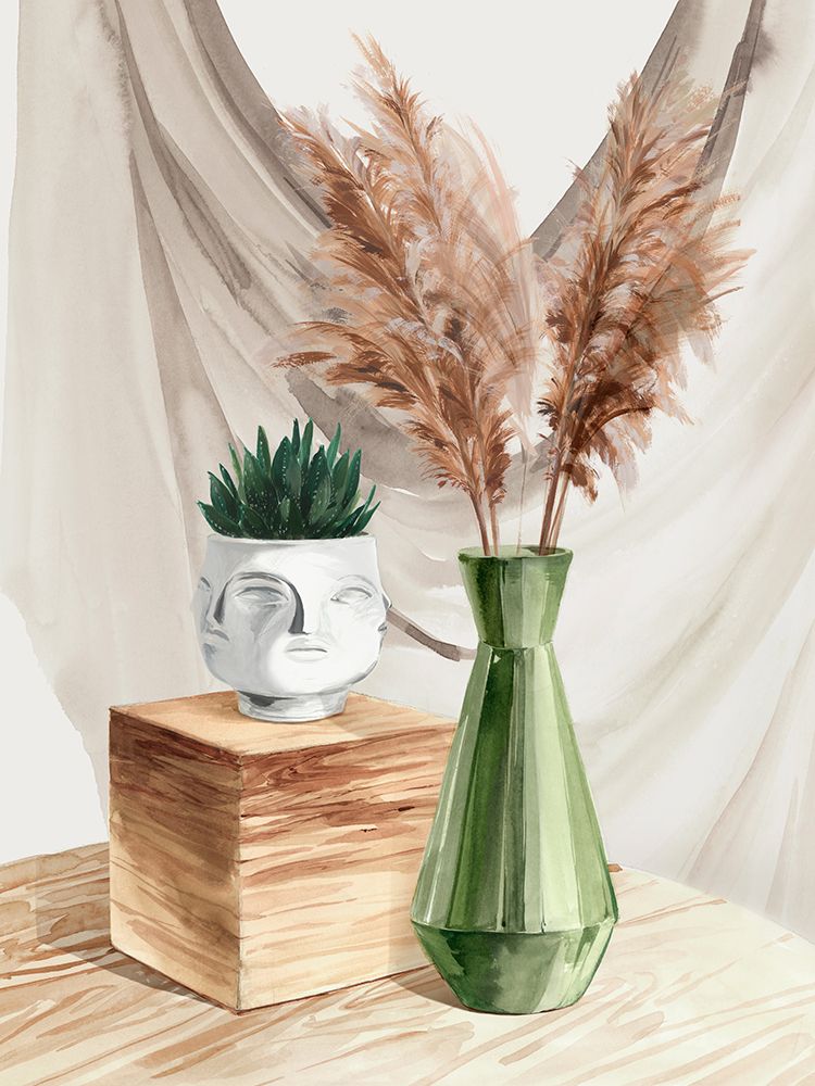 Shimmering Vase I  art print by Isabelle Z for $57.95 CAD