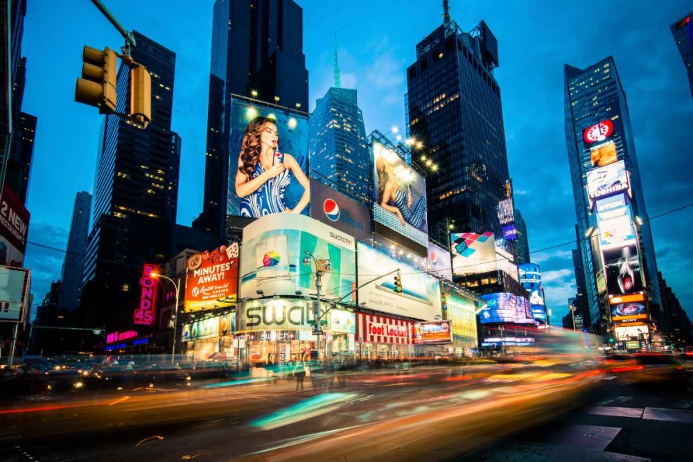 Times Square Rays of Light III art print by Guilliame Gaudet for $57.95 CAD