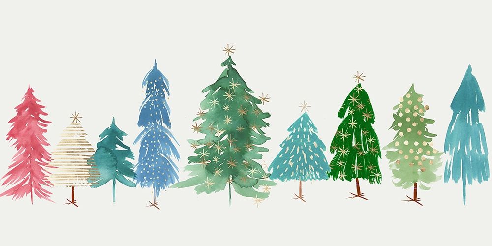 Christmas Trees art print by PI Studio for $57.95 CAD