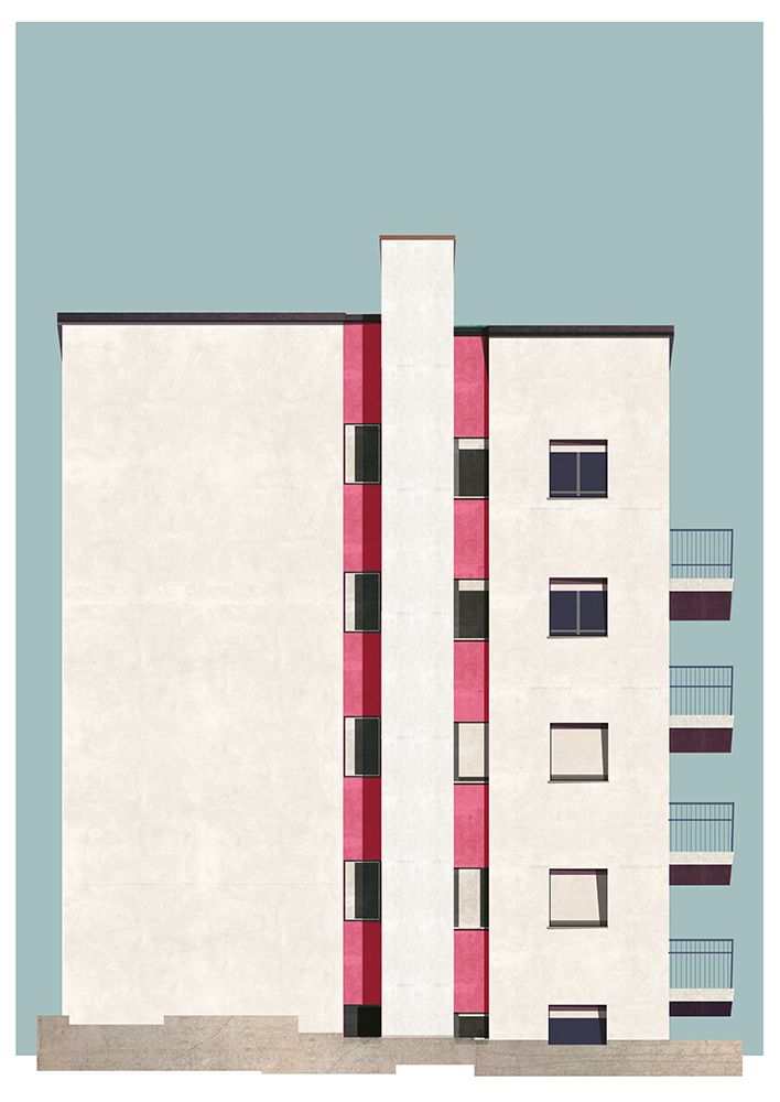 Pink Towers art print by Aoibhne Hogan for $57.95 CAD