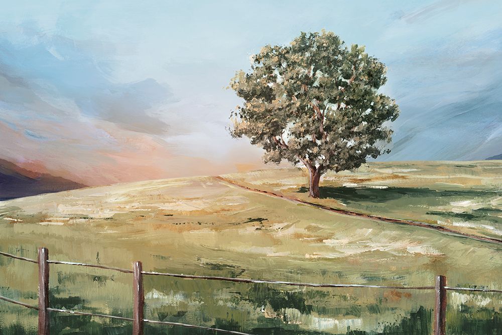 Sunset Tree  art print by Ian C for $57.95 CAD