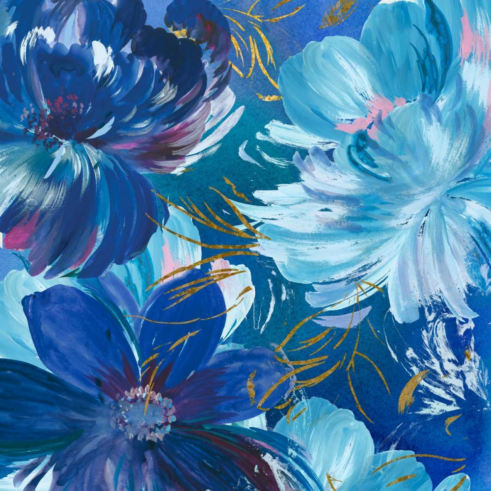 Midnight Floral II art print by Asia Jensen for $57.95 CAD