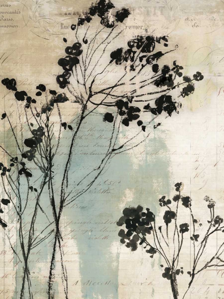 Inky Floral I art print by Asia Jensen for $57.95 CAD
