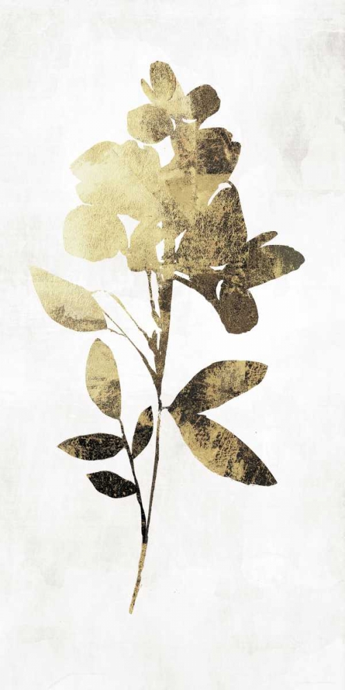 Gold Botanical I art print by Asia Jensen for $57.95 CAD