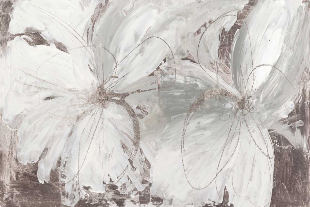 Silver Floral art print by Asia Jensen for $57.95 CAD