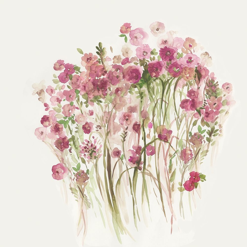 Pink Spring Garden  art print by Asia Jensen for $57.95 CAD