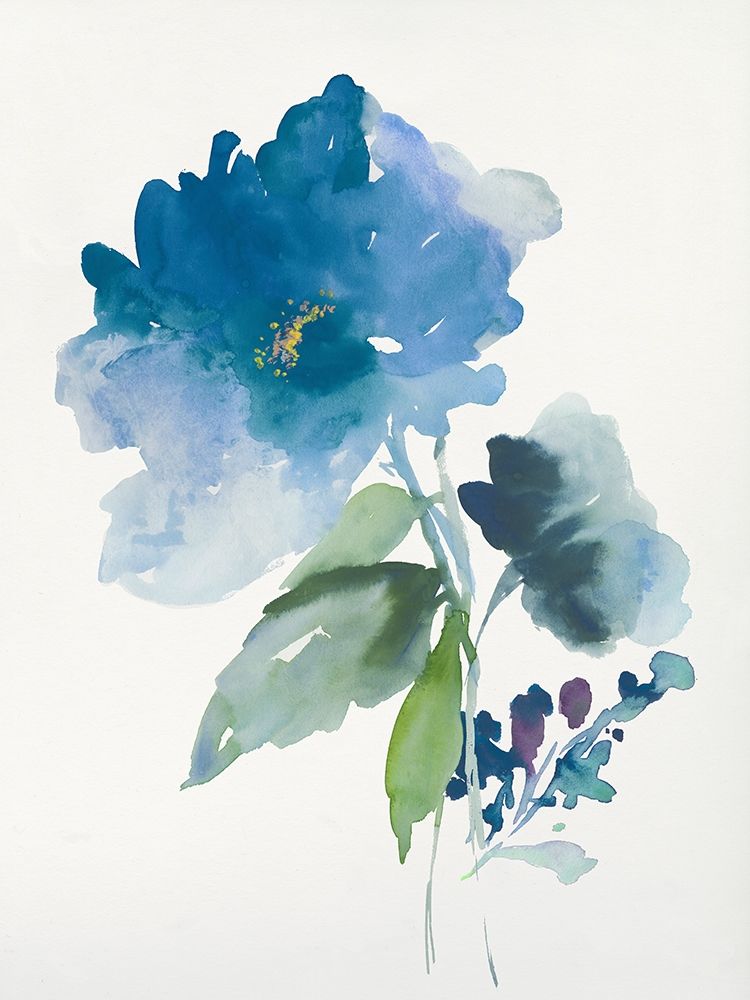 Blue Flower Garden III art print by Asia Jensen for $57.95 CAD