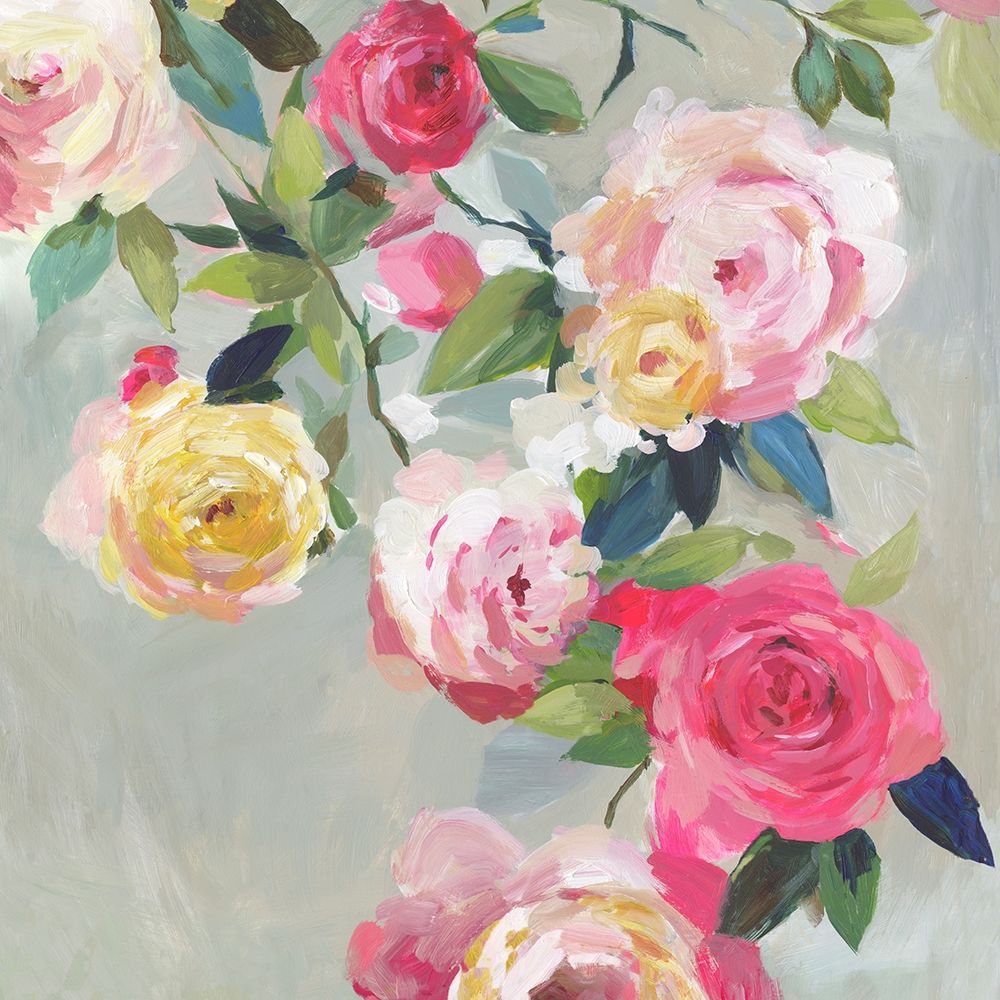 Cascade of Roses I  art print by Asia Jensen for $57.95 CAD
