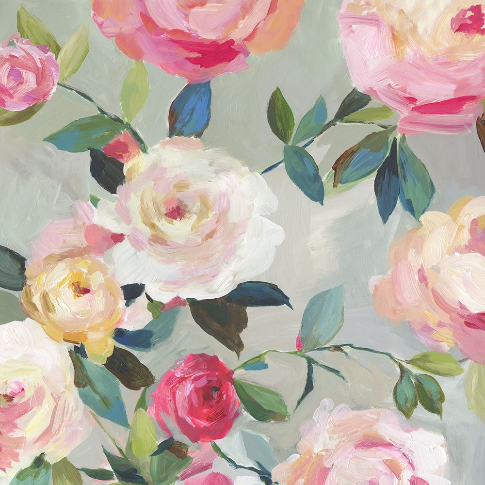 Cascade of Roses II  art print by Asia Jensen for $57.95 CAD