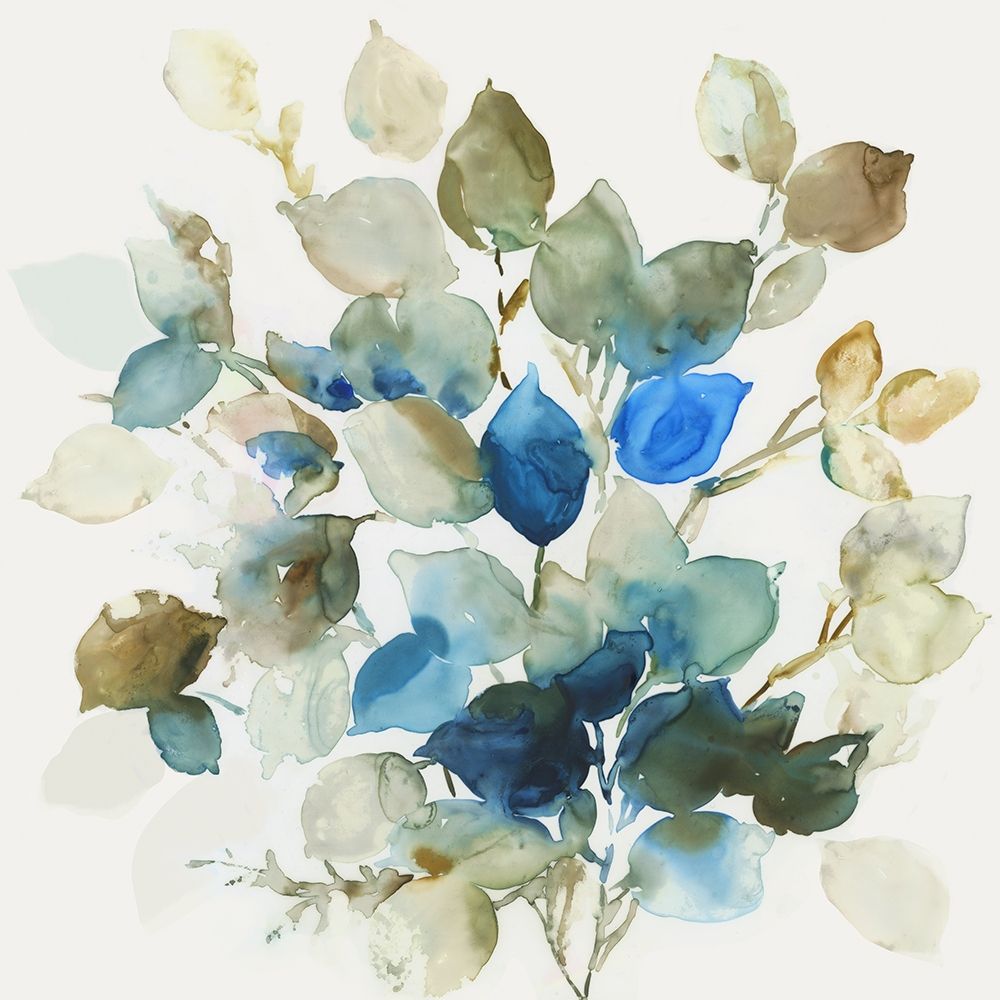 Blue Leaves II  art print by Asia Jensen for $57.95 CAD