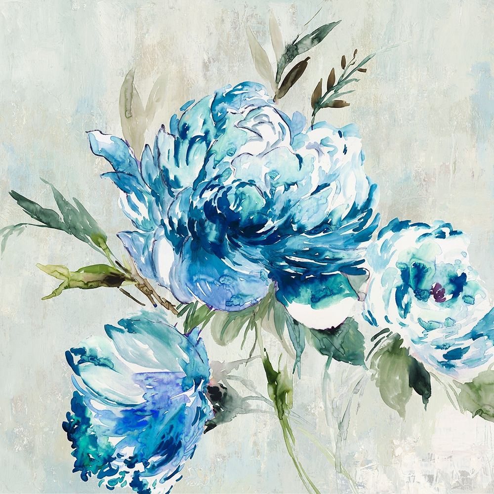 Blue Peony I  art print by Asia Jensen for $57.95 CAD