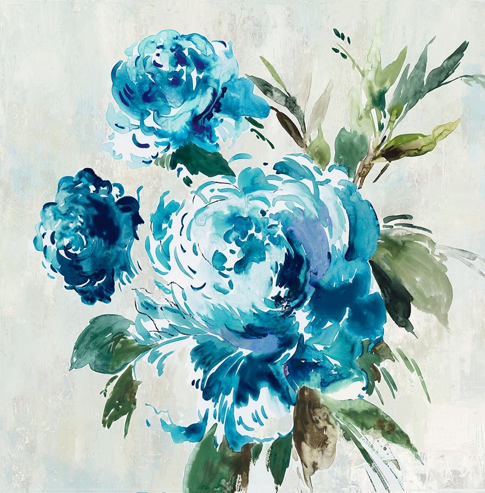 Blue Peony II  art print by Asia Jensen for $57.95 CAD