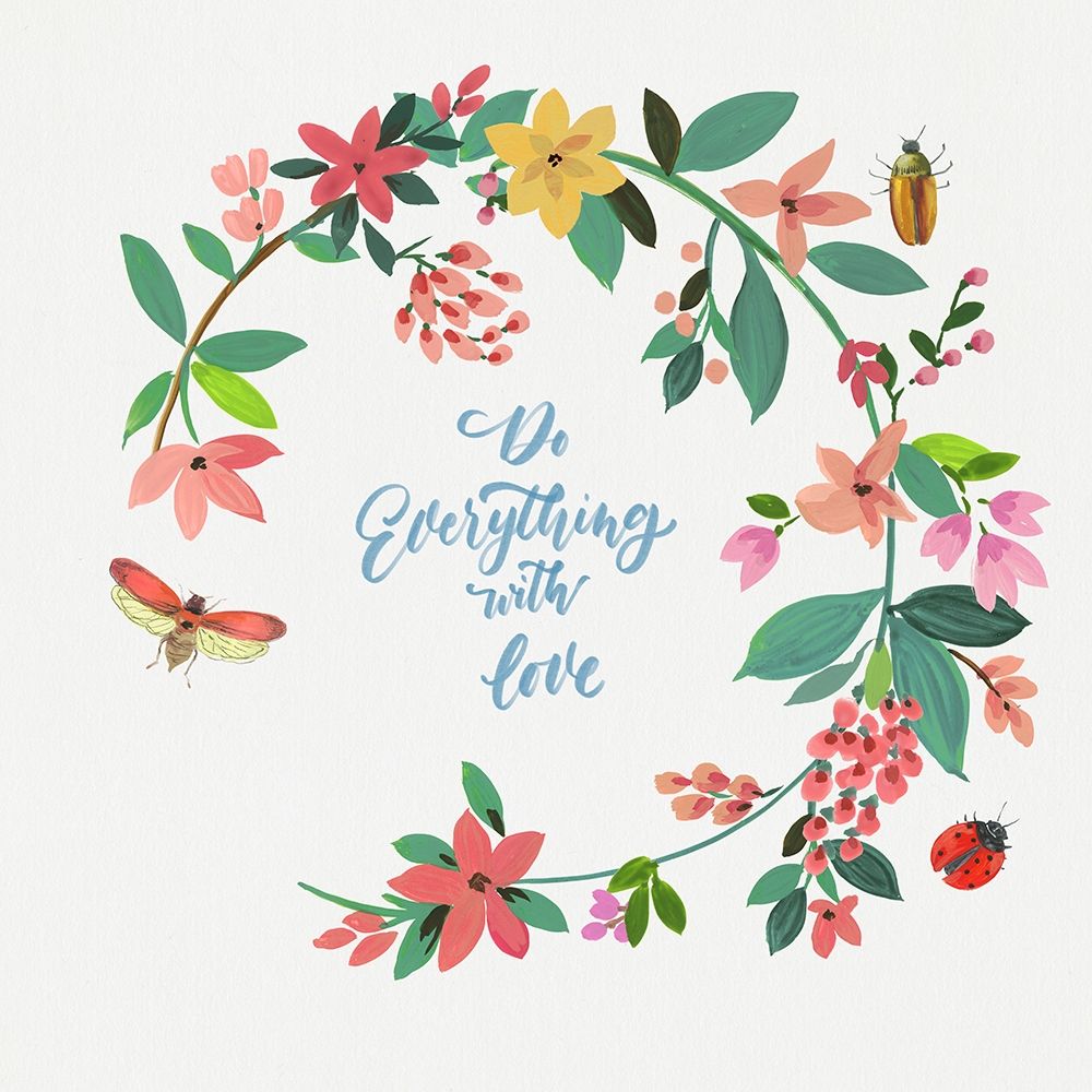 Do Everything with Love  art print by Asia Jensen for $57.95 CAD