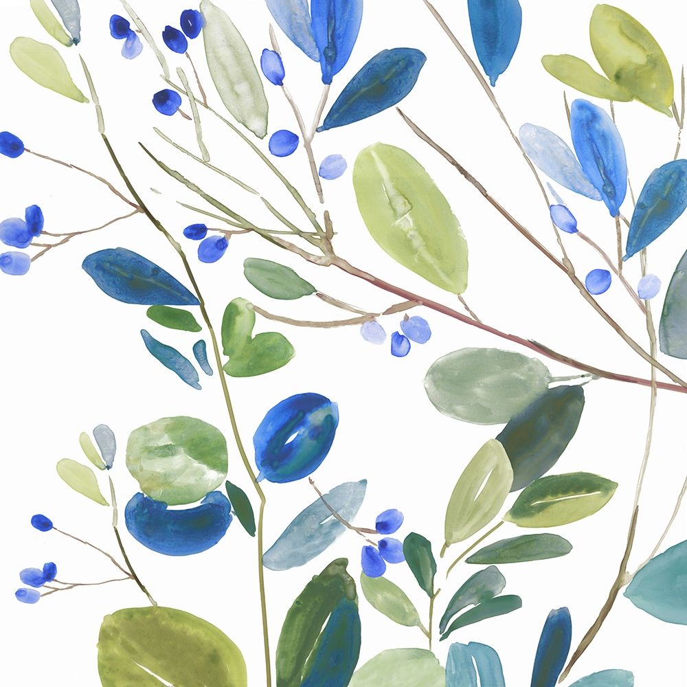 Blue Accents I art print by Asia Jensen for $57.95 CAD