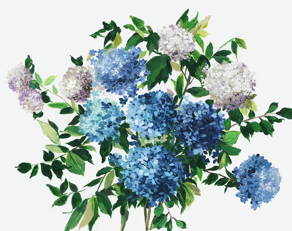 Blue Petals art print by Asia Jensen for $57.95 CAD