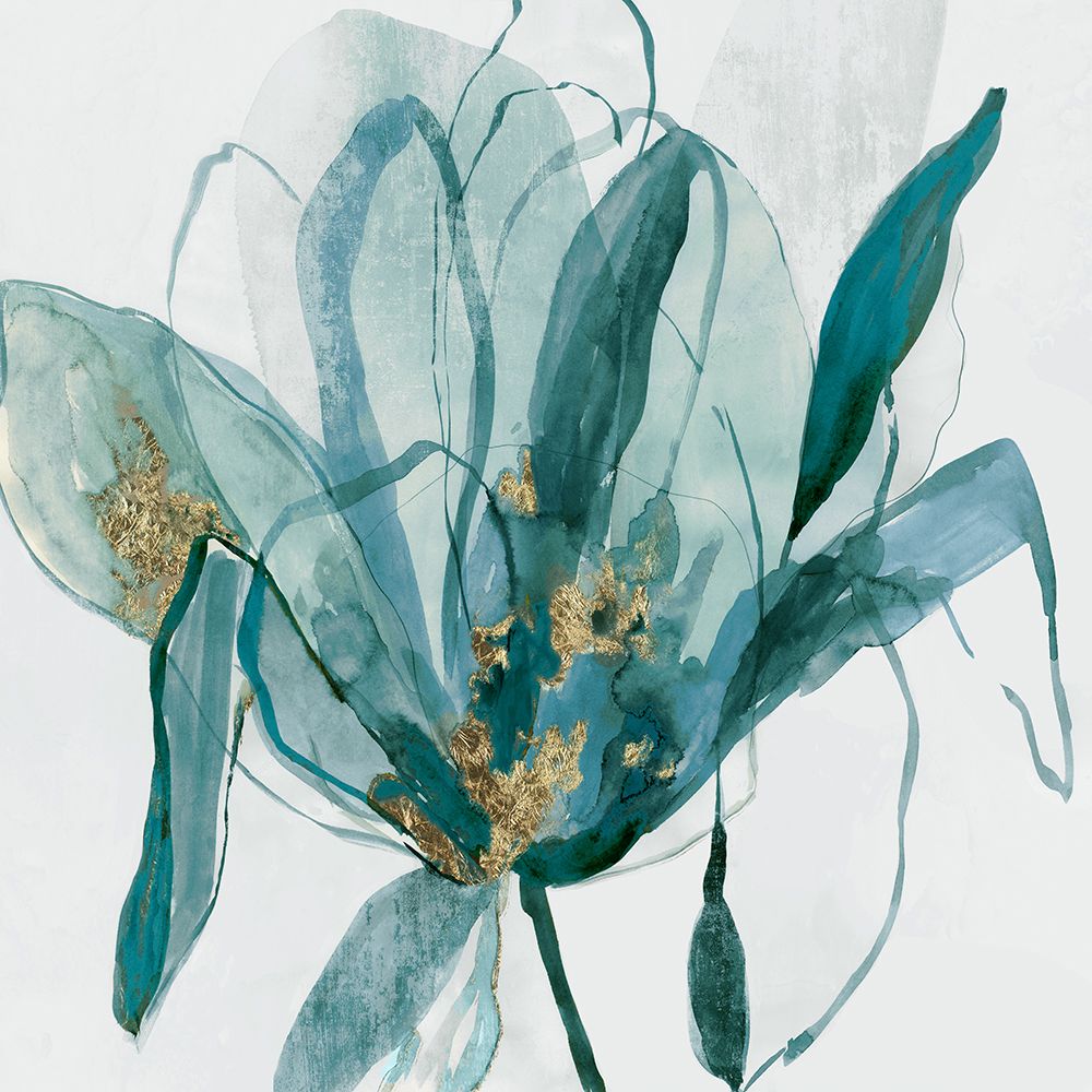 Charcole in Bloom Blue Version art print by Asia Jensen for $57.95 CAD