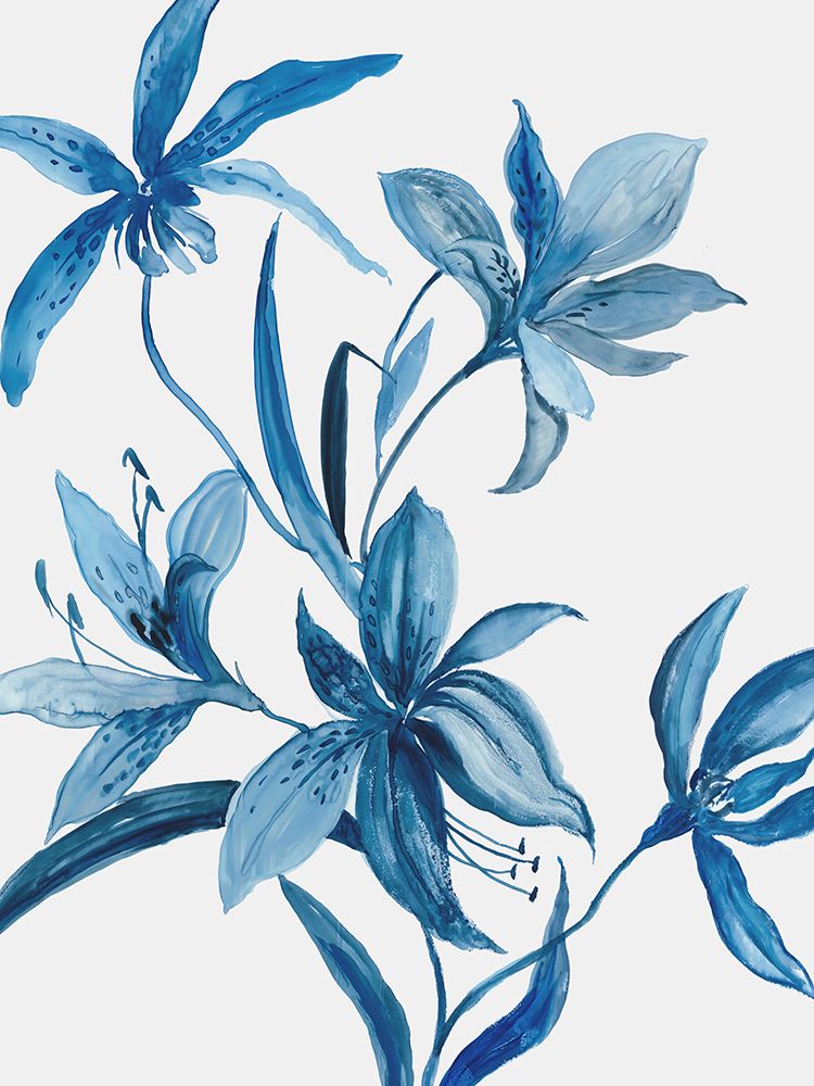 Blue Orchid II  art print by Asia Jensen for $57.95 CAD