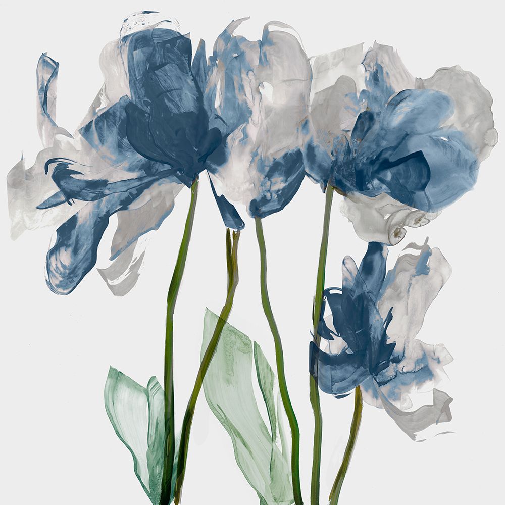 Blue Floral Radiance I art print by Asia Jensen for $57.95 CAD