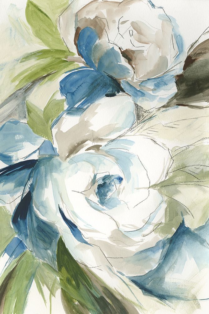 Blue Roses I art print by Asia Jensen for $57.95 CAD