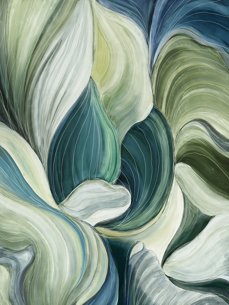 Waves of Leaves art print by Asia Jensen for $57.95 CAD