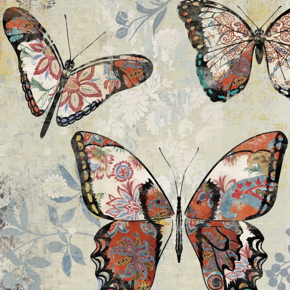 Patterned Butterflies I art print by Asia Jensen for $57.95 CAD