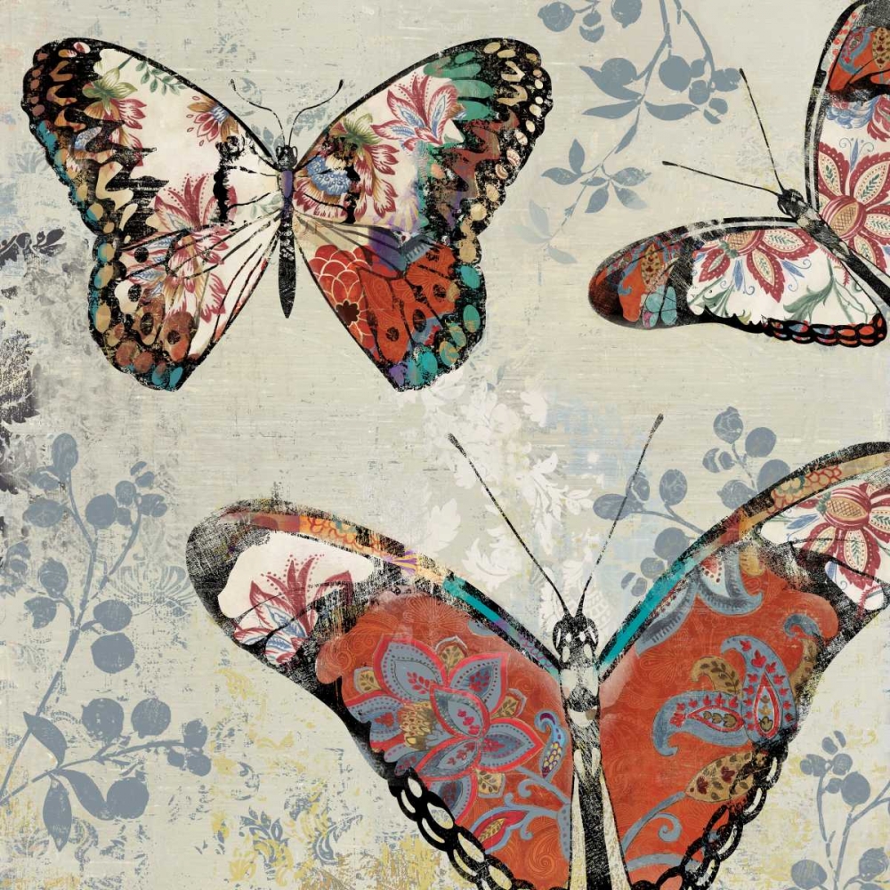 Patterned Butterflies II art print by Asia Jensen for $57.95 CAD
