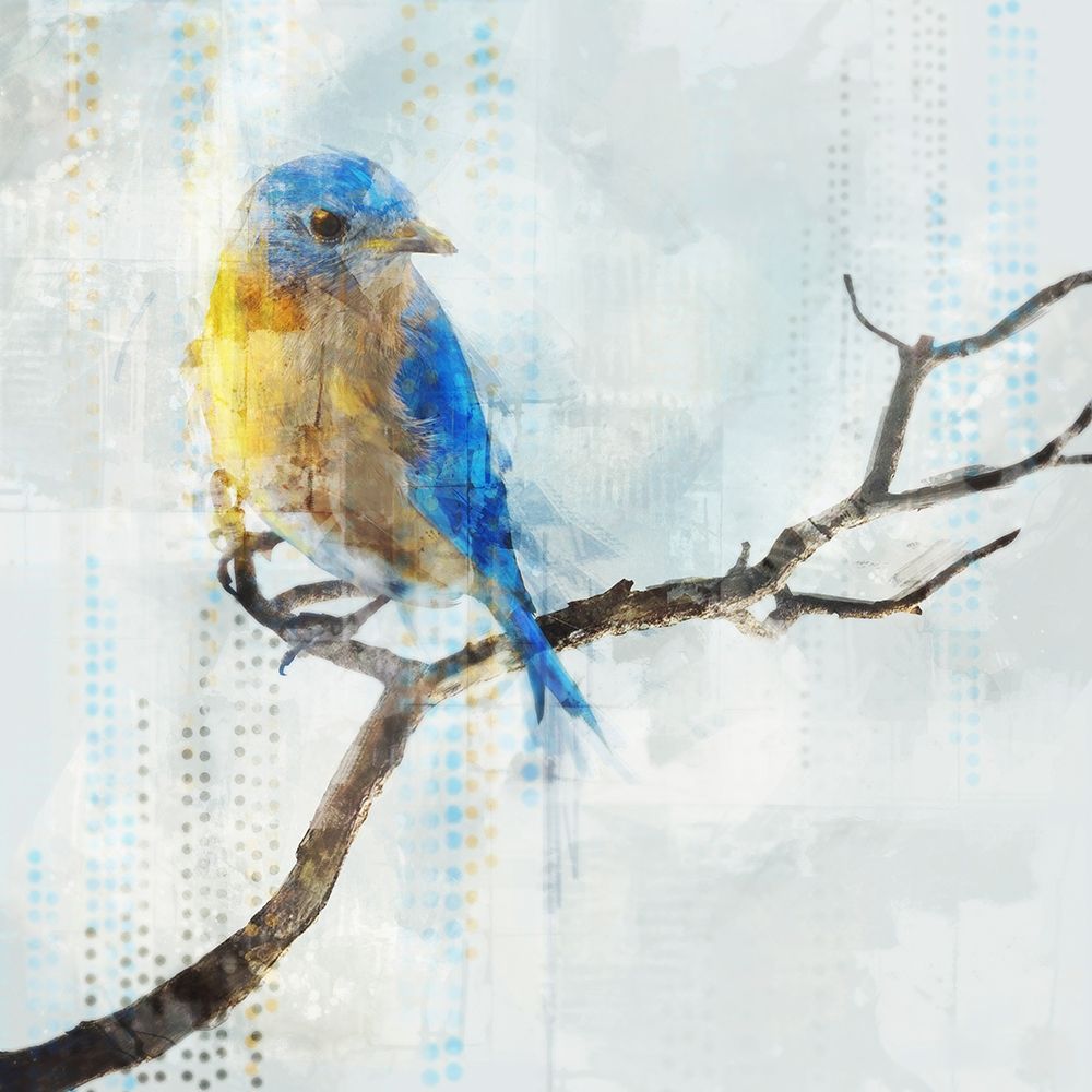Little Blue Bird I  art print by Ken Roko for $57.95 CAD